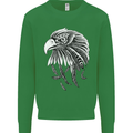 Eagle Bird of Prey Ornithology Kids Sweatshirt Jumper Irish Green