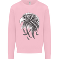Eagle Bird of Prey Ornithology Kids Sweatshirt Jumper Light Pink