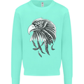 Eagle Bird of Prey Ornithology Kids Sweatshirt Jumper Peppermint