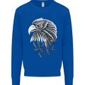 Eagle Bird of Prey Ornithology Kids Sweatshirt Jumper Royal Blue