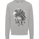 Eagle Bird of Prey Ornithology Kids Sweatshirt Jumper Sports Grey