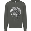 Eagle Bird of Prey Ornithology Kids Sweatshirt Jumper Storm Grey