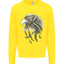 Eagle Bird of Prey Ornithology Kids Sweatshirt Jumper Yellow
