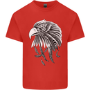 Eagle Bird of Prey Ornithology Kids T-Shirt Childrens Red