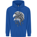 Eagle Bird of Prey Ornithology Mens 80% Cotton Hoodie Royal Blue