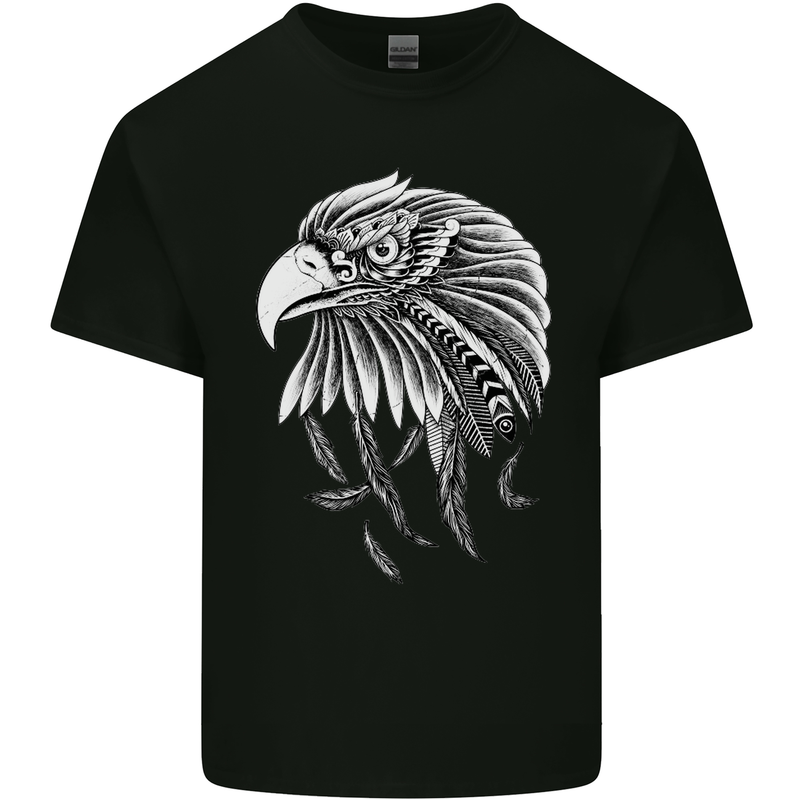 Eagle Bird of Prey Ornithology Mens Cotton T-Shirt Tee Top Black