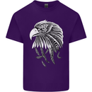 Eagle Bird of Prey Ornithology Mens Cotton T-Shirt Tee Top Purple