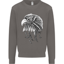 Eagle Bird of Prey Ornithology Mens Sweatshirt Jumper Charcoal