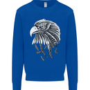 Eagle Bird of Prey Ornithology Mens Sweatshirt Jumper Royal Blue