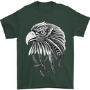 Eagle Bird of Prey Ornithology Mens T-Shirt Cotton Gildan Forest Green