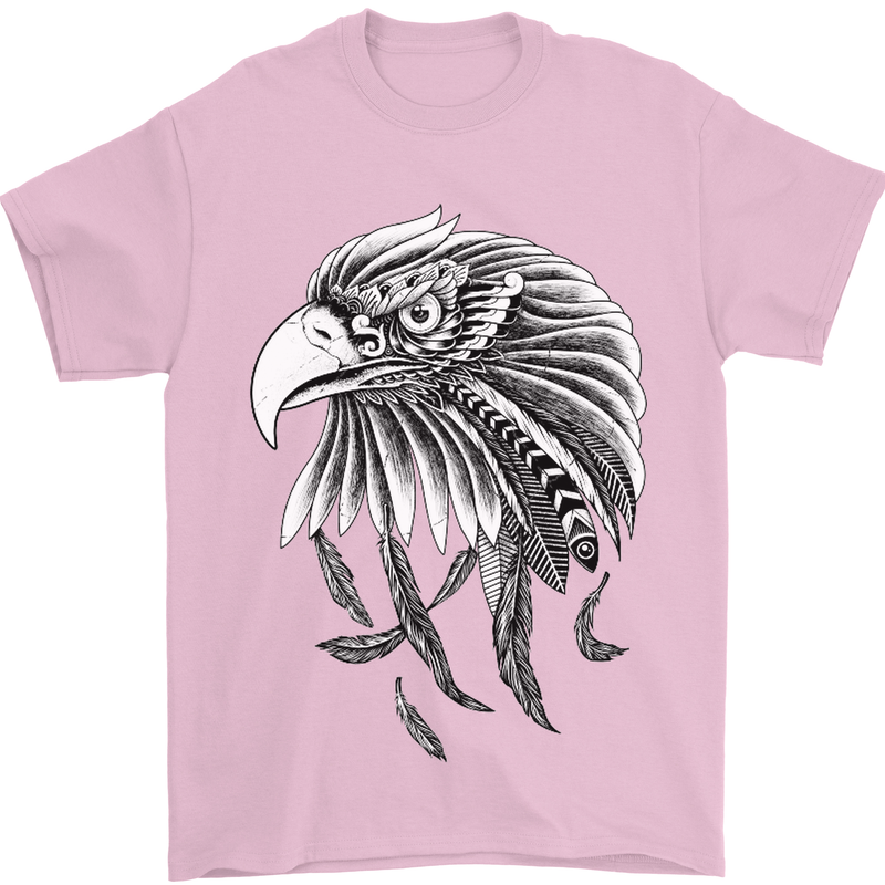 Eagle Bird of Prey Ornithology Mens T-Shirt Cotton Gildan Light Pink