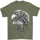 Eagle Bird of Prey Ornithology Mens T-Shirt Cotton Gildan Military Green