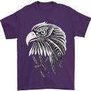 Eagle Bird of Prey Ornithology Mens T-Shirt Cotton Gildan Purple