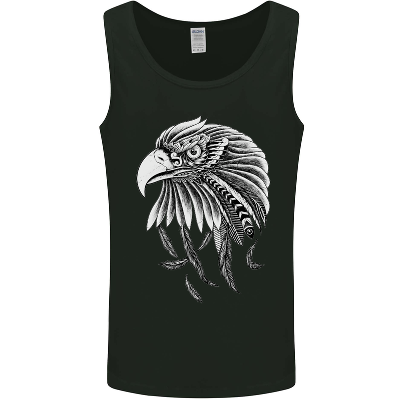 Eagle Bird of Prey Ornithology Mens Vest Tank Top Black