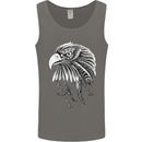 Eagle Bird of Prey Ornithology Mens Vest Tank Top Charcoal
