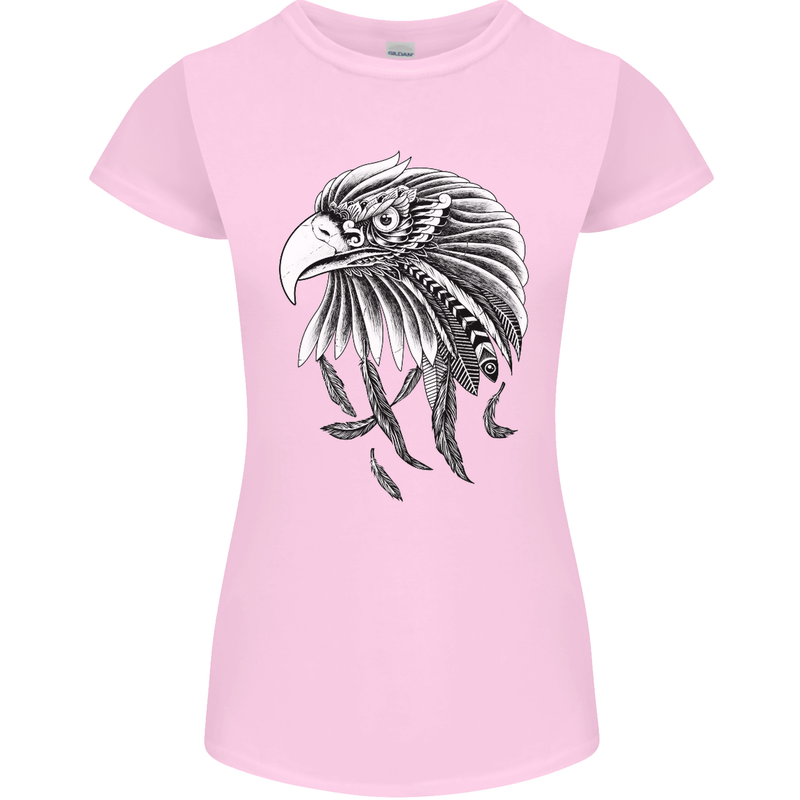 Eagle Bird of Prey Ornithology Womens Petite Cut T-Shirt Light Pink