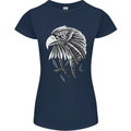 Eagle Bird of Prey Ornithology Womens Petite Cut T-Shirt Navy Blue