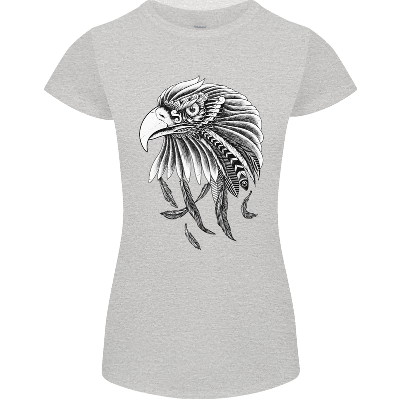 Eagle Bird of Prey Ornithology Womens Petite Cut T-Shirt Sports Grey