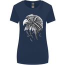 Eagle Bird of Prey Ornithology Womens Wider Cut T-Shirt Navy Blue