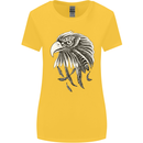 Eagle Bird of Prey Ornithology Womens Wider Cut T-Shirt Yellow