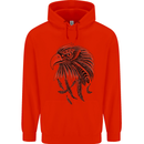 Eagle Ornithology Bird of Prey Childrens Kids Hoodie Bright Red