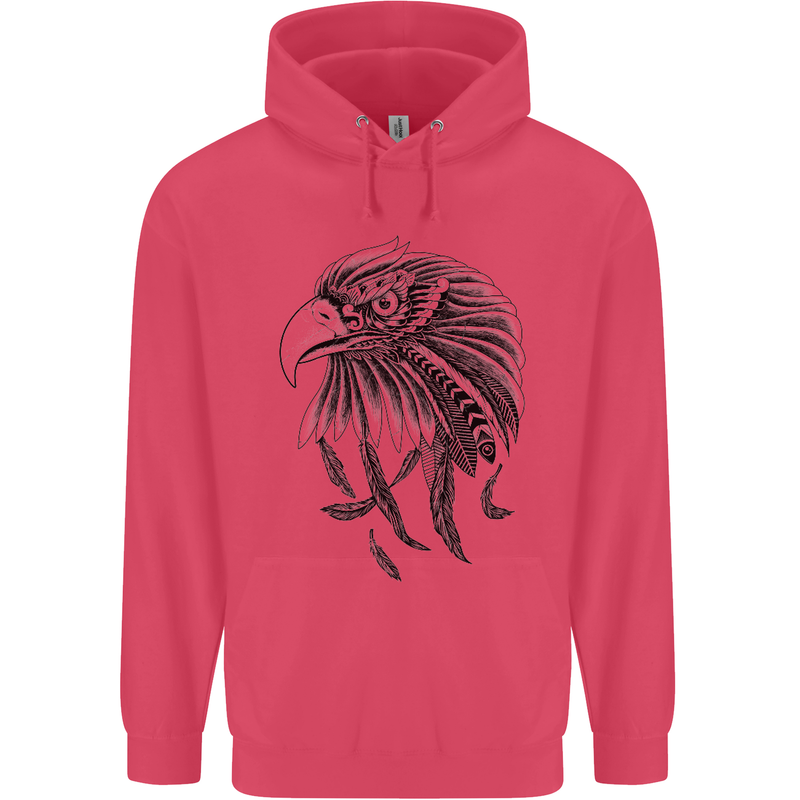 Eagle Ornithology Bird of Prey Childrens Kids Hoodie Heliconia