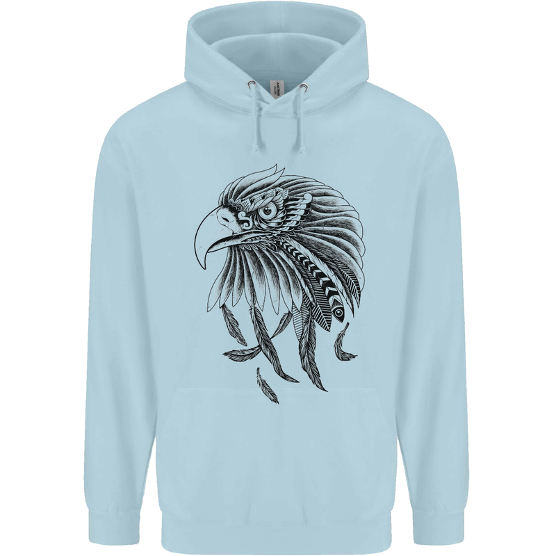 Eagle Ornithology Bird of Prey Childrens Kids Hoodie Light Blue