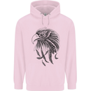 Eagle Ornithology Bird of Prey Childrens Kids Hoodie Light Pink