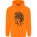 Eagle Ornithology Bird of Prey Childrens Kids Hoodie Orange