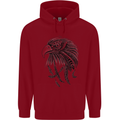 Eagle Ornithology Bird of Prey Childrens Kids Hoodie Red