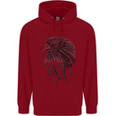 Eagle Ornithology Bird of Prey Childrens Kids Hoodie Red