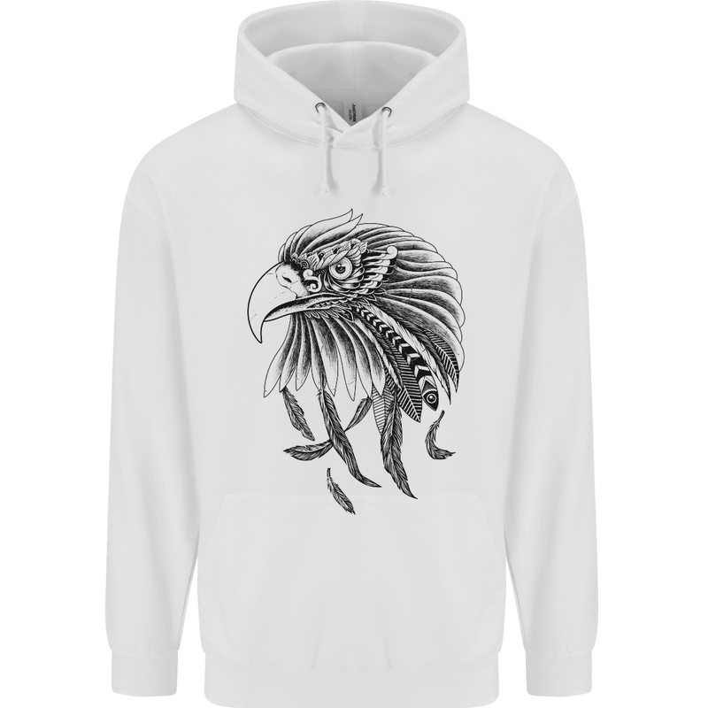 Eagle Ornithology Bird of Prey Childrens Kids Hoodie White