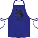 Eagle Ornithology Bird of Prey Cotton Apron 100% Organic Royal Blue