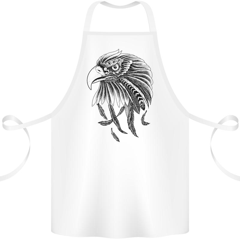 Eagle Ornithology Bird of Prey Cotton Apron 100% Organic White