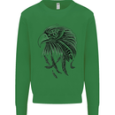 Eagle Ornithology Bird of Prey Kids Sweatshirt Jumper Irish Green
