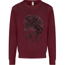 Eagle Ornithology Bird of Prey Kids Sweatshirt Jumper Maroon