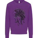 Eagle Ornithology Bird of Prey Kids Sweatshirt Jumper Purple