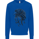 Eagle Ornithology Bird of Prey Kids Sweatshirt Jumper Royal Blue