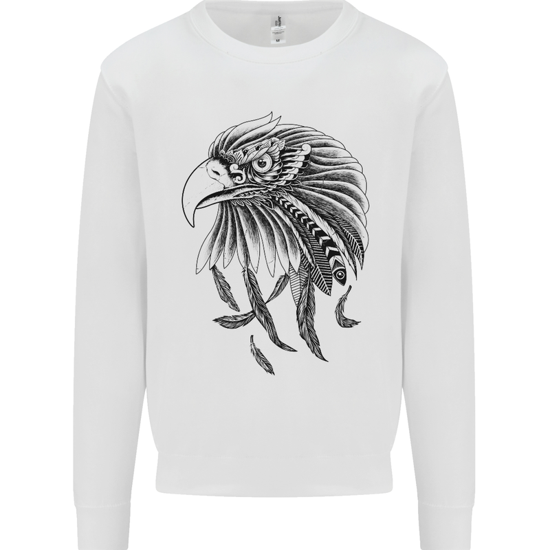 Eagle Ornithology Bird of Prey Kids Sweatshirt Jumper White