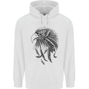 Eagle Ornithology Bird of Prey Mens 80% Cotton Hoodie White