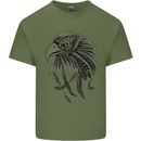 Eagle Ornithology Bird of Prey Mens Cotton T-Shirt Tee Top Military Green