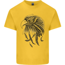 Eagle Ornithology Bird of Prey Mens Cotton T-Shirt Tee Top Yellow