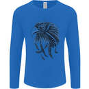 Eagle Ornithology Bird of Prey Mens Long Sleeve T-Shirt Royal Blue