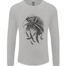 Eagle Ornithology Bird of Prey Mens Long Sleeve T-Shirt Sports Grey