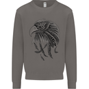Eagle Ornithology Bird of Prey Mens Sweatshirt Jumper Charcoal