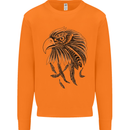 Eagle Ornithology Bird of Prey Mens Sweatshirt Jumper Orange