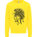 Eagle Ornithology Bird of Prey Mens Sweatshirt Jumper Yellow