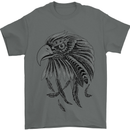 Eagle Ornithology Bird of Prey Mens T-Shirt Cotton Gildan Charcoal