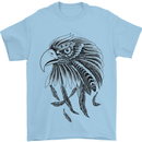 Eagle Ornithology Bird of Prey Mens T-Shirt Cotton Gildan Light Blue