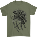 Eagle Ornithology Bird of Prey Mens T-Shirt Cotton Gildan Military Green